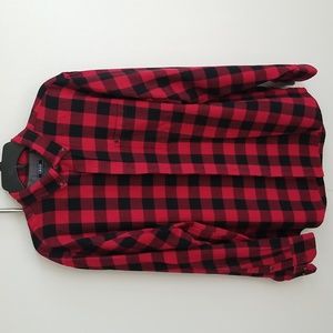 Men's Izod buffalo plaid shirt.